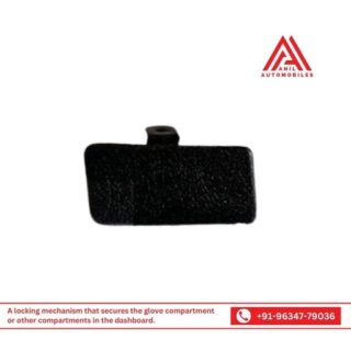 A locking mechanism that secures the glove compartment or other compartments in the dashboard.